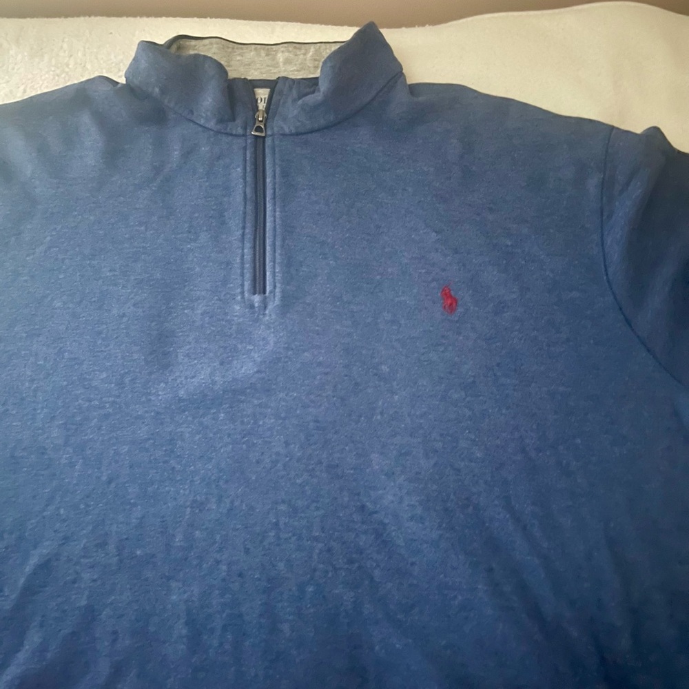 Polo by Ralph Lauren Navy and Gray Top